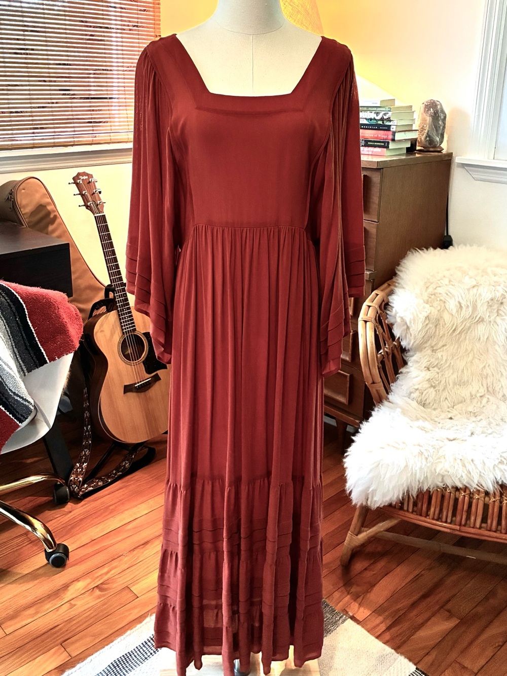 Christy Dawn Ria Dress Rust size Medium RARE limited run!!